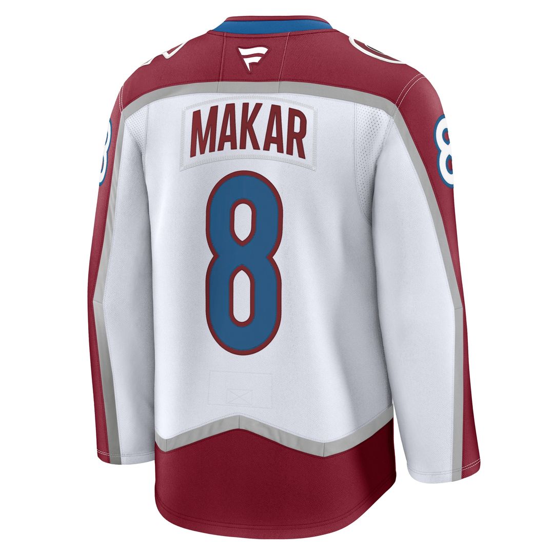 Cale Makar Colorado Avalanche Fanatics Away Premium Jersey - White