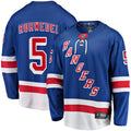 Chad Ruhwedel New York Rangers Fanatics Home Premier Breakaway Player Jersey - Blue