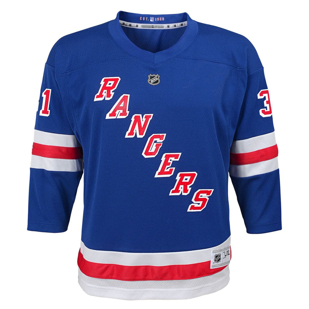 Igor Shesterkin New York Rangers Youth Home Replica Player Jersey - Blue