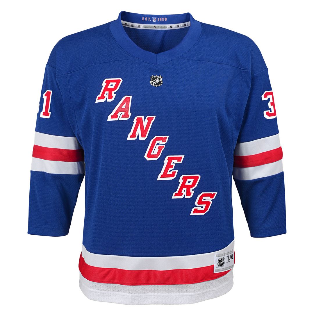 Igor Shesterkin New York Rangers Youth Home Replica Player Jersey - Blue