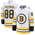 David Pastrnak Boston Bruins Fanatics Away Premium Player Jersey - White