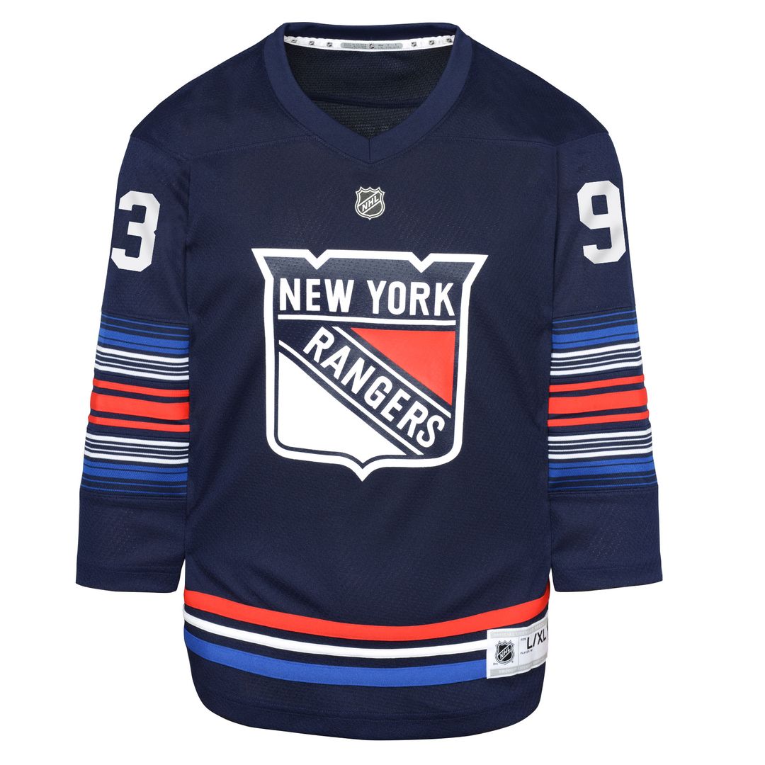 Mika Zibanejad New York Rangers Youth Alternate Replica Player Jersey - Navy