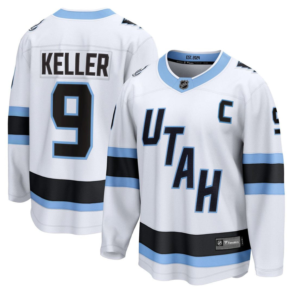 Clayton Keller Utah Mammoth Fanatics Away Breakaway Player Jersey - White