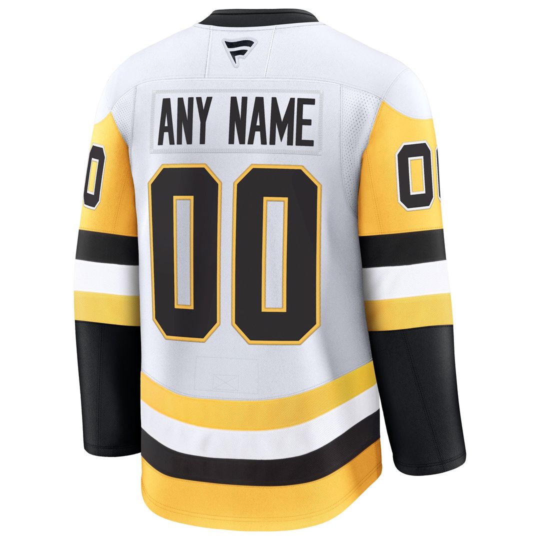 Pittsburgh Penguins Fanatics Alternate Premium Custom Jersey - Gold