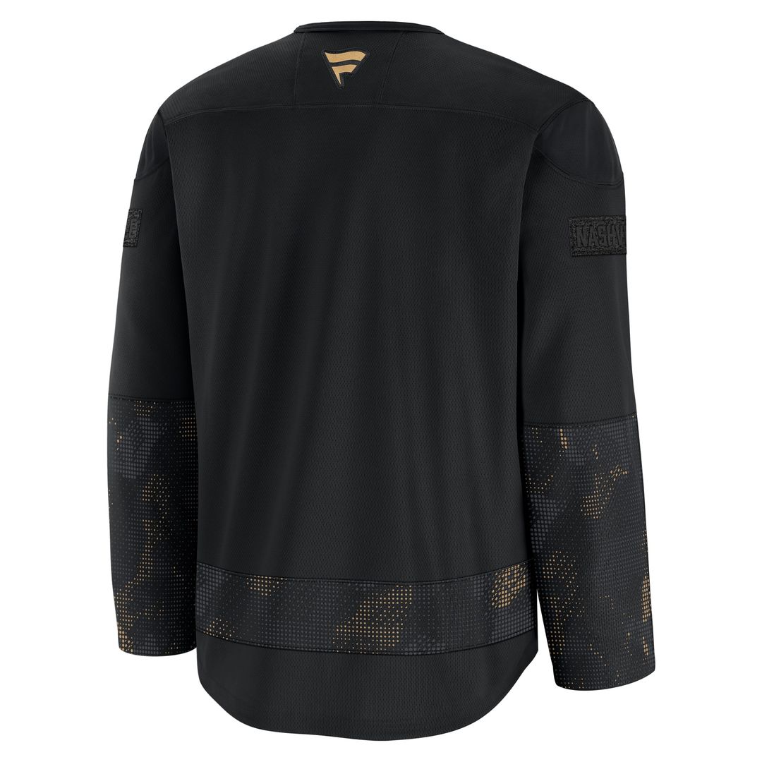 Nashville Predators Fanatics 2024 Military Appreciation Practice Jersey - Black