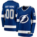 Tampa Bay Lightning Fanatics Women's Home Breakaway Custom Jersey - Blue