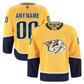 Nashville Predators Fanatics Home Authentic Pro Custom Jersey - Gold