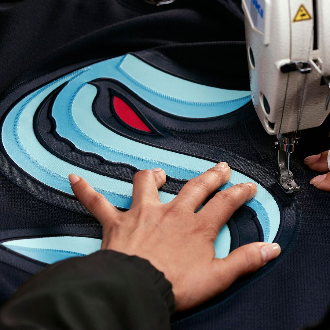 Seattle Kraken Fanatics Home Authentic Pro Custom Jersey - Navy
