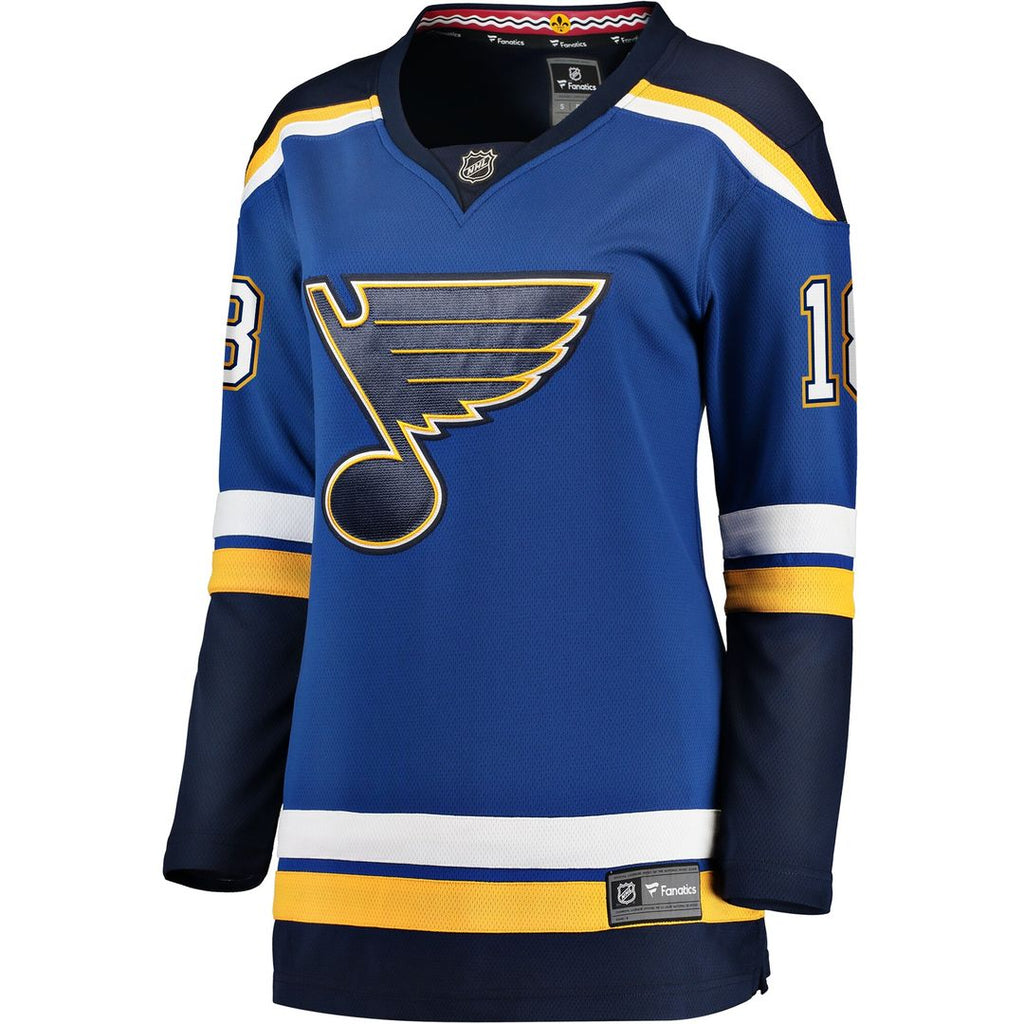 Robert Thomas St. Louis Blues Fanatics Women's Home Breakaway Player Jersey - Blue