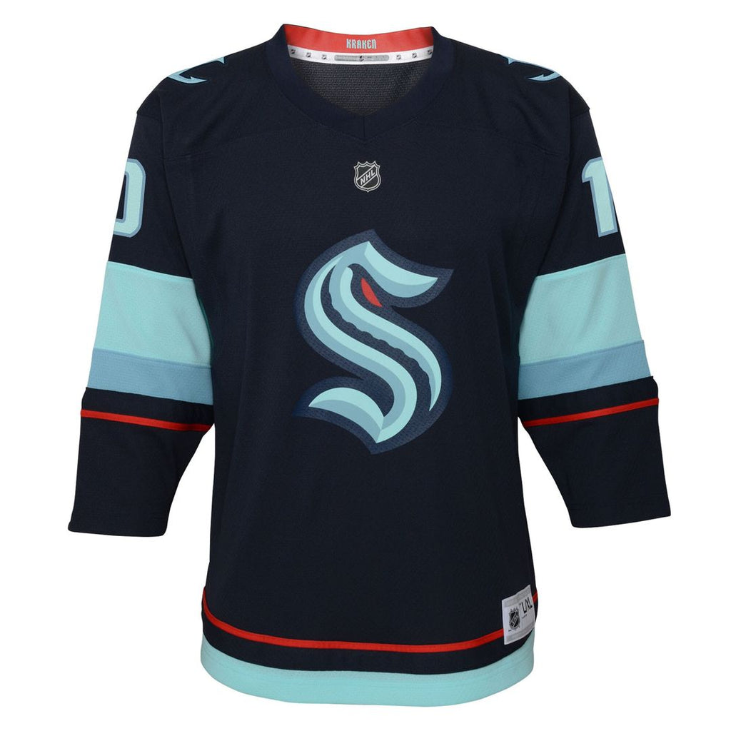 Matty Beniers Seattle Kraken Youth Alternate Replica Player Jersey - Navy