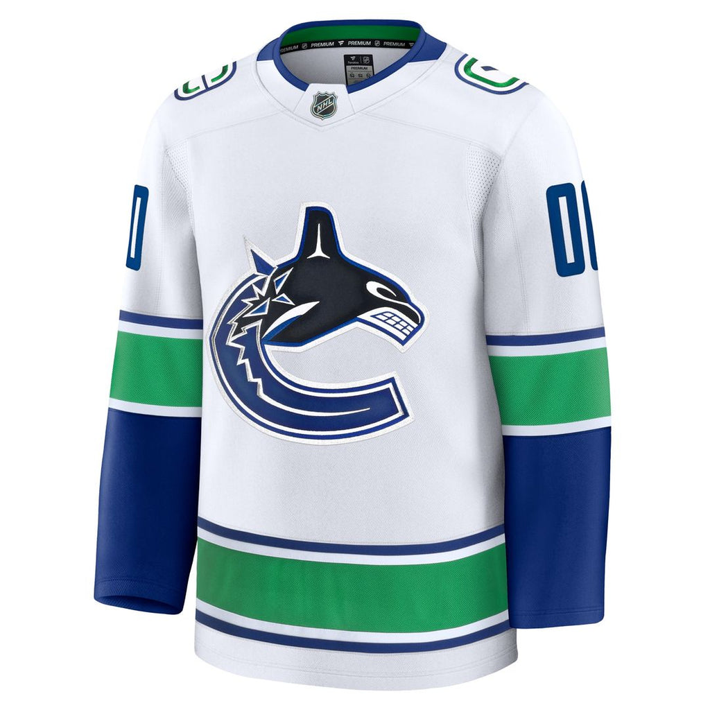 Vancouver Canucks Fanatics Home Premium Custom Jersey - Blue
