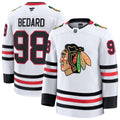 Connor Bedard Chicago Blackhawks Fanatics Away Premium Jersey - White