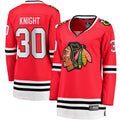 Spencer Knight Chicago Blackhawks Fanatics Women's Home Breakaway Player Jersey - Red