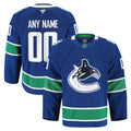 Vancouver Canucks Fanatics Home Authentic Pro Custom Jersey - Blue