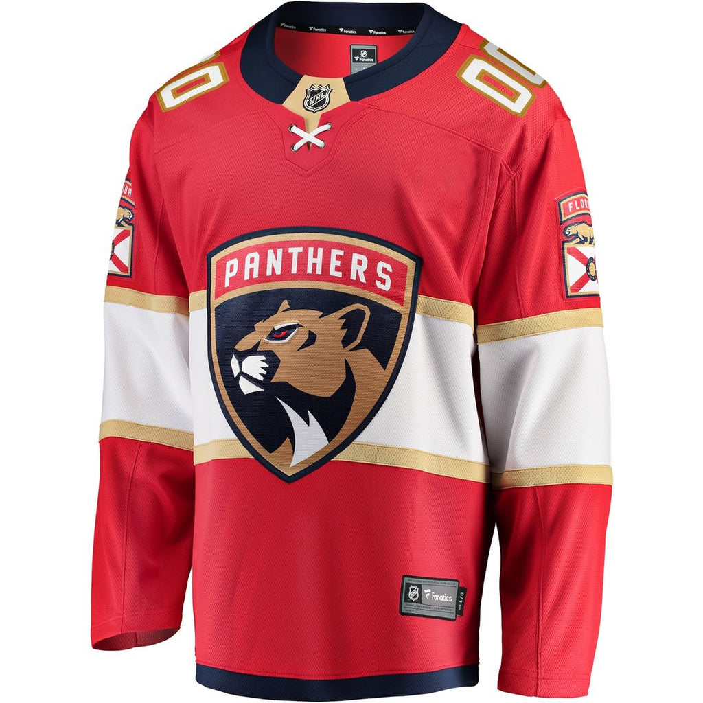 Florida Panthers Fanatics Home Breakaway Custom Jersey - Red