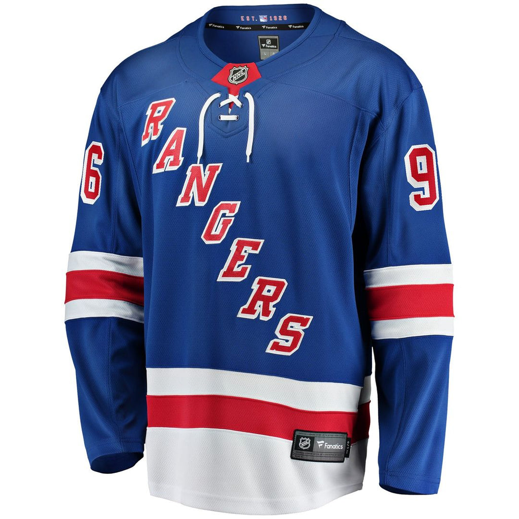 Jack Roslovic New York Rangers Fanatics Home Premier Breakaway Player Jersey - Blue