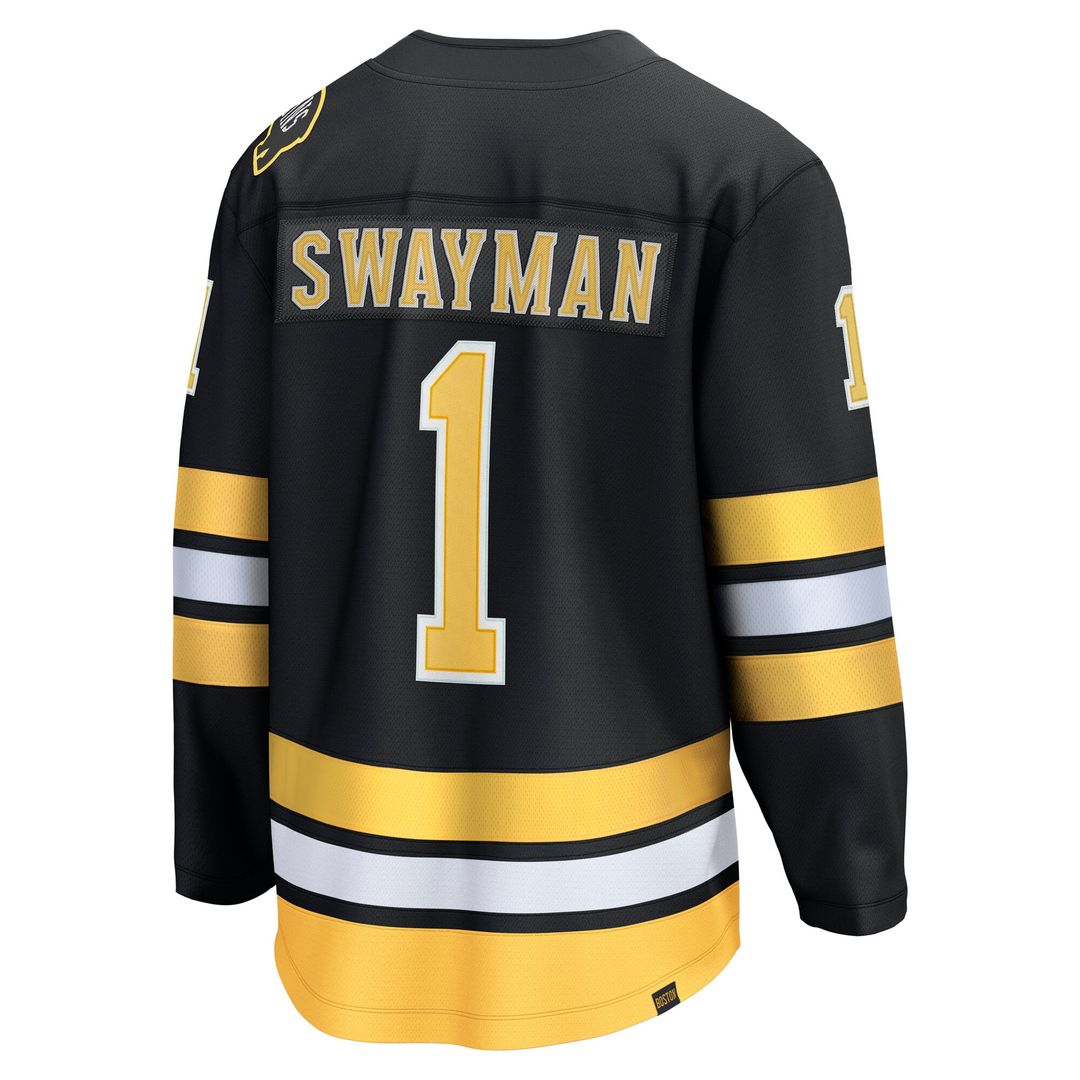 Jeremy Swayman Boston Bruins Fanatics Away Breakaway Player Jersey - White