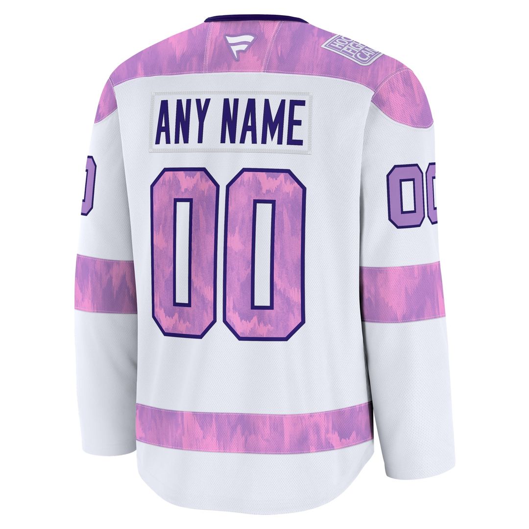 Buffalo Sabres Fanatics 2024 Hockey Fights Cancer Custom Practice Jersey - White