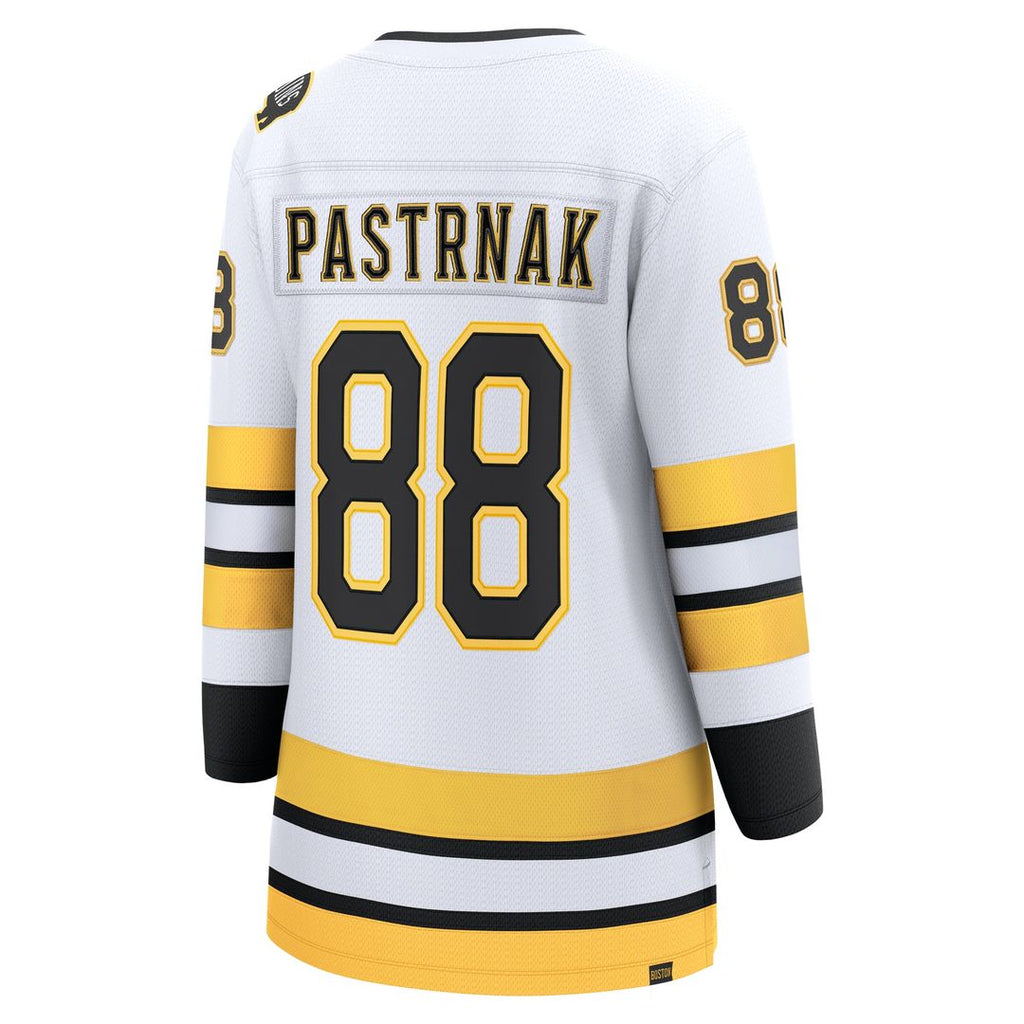 David Pastrnak Boston Bruins Fanatics Women's Away Breakaway Player Jersey - White