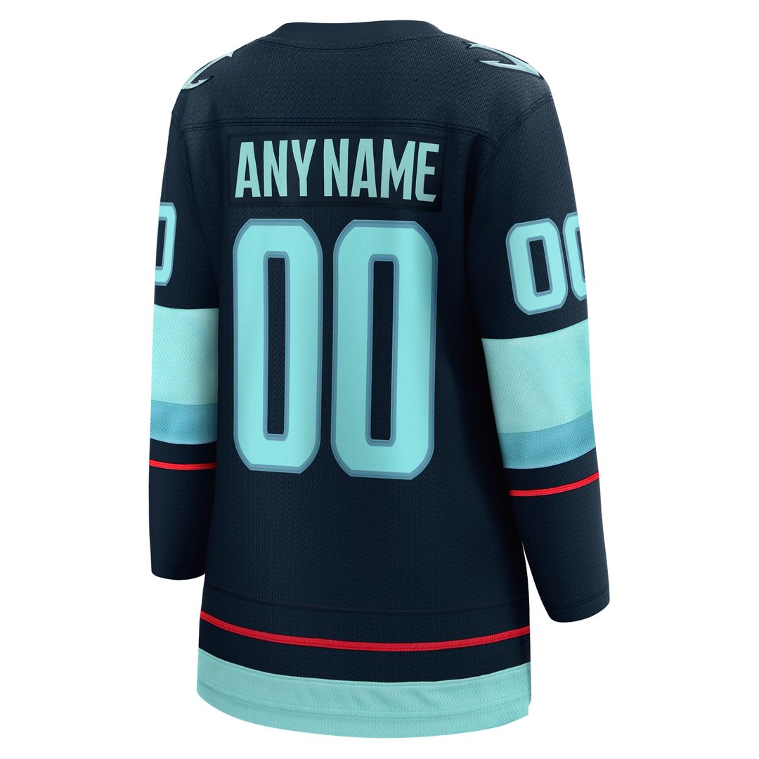Seattle Kraken Fanatics Women's Away Breakaway Custom Jersey - White