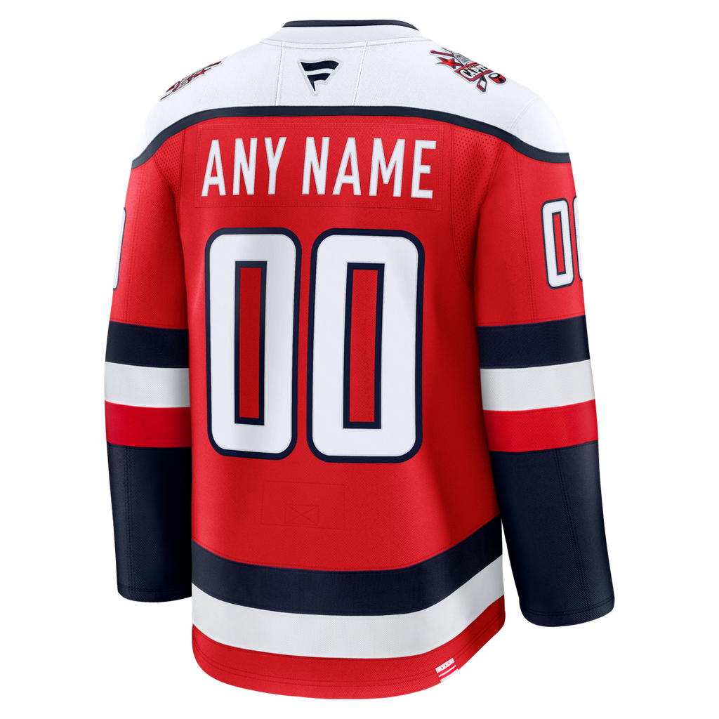 Washington Capitals Fanatics Alternate Premium Custom Jersey - Red