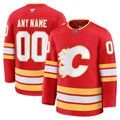 Calgary Flames Fanatics Home Premium Custom Jersey - Red