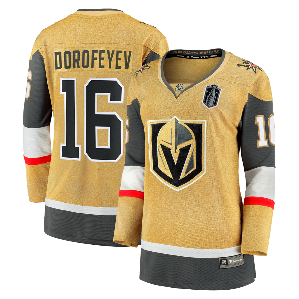 Pavel Dorofeyev Vegas Golden Knights Fanatics Women's 2026 Stanley Cup Final Breakaway Jersey - Gold
