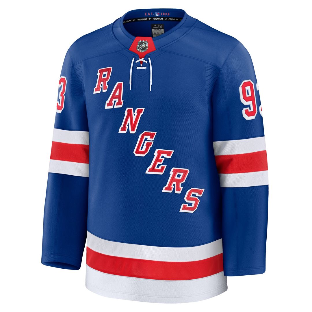 Mika Zibanejad New York Rangers Fanatics Away Premium Jersey - White