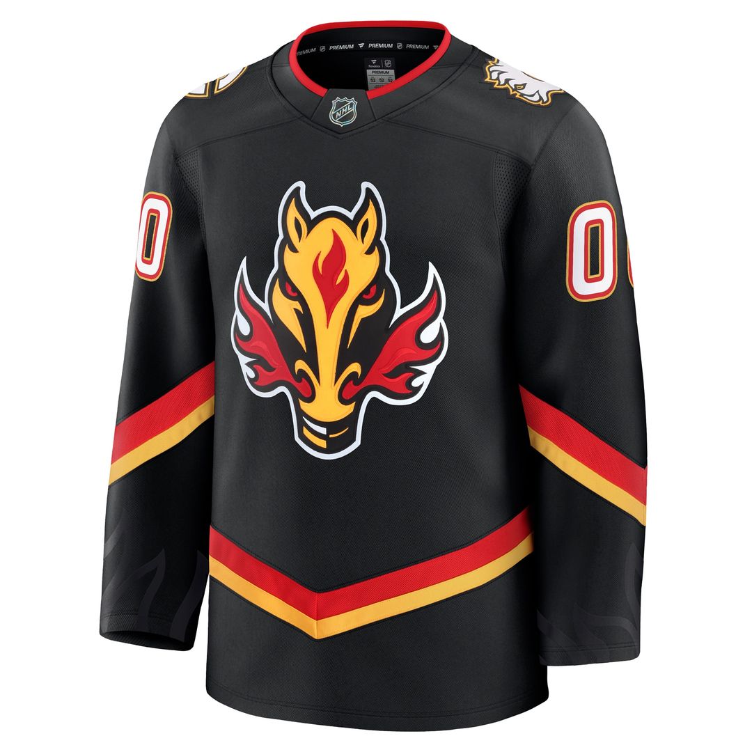 Calgary Flames Fanatics Alternate Premium Custom Jersey - Black