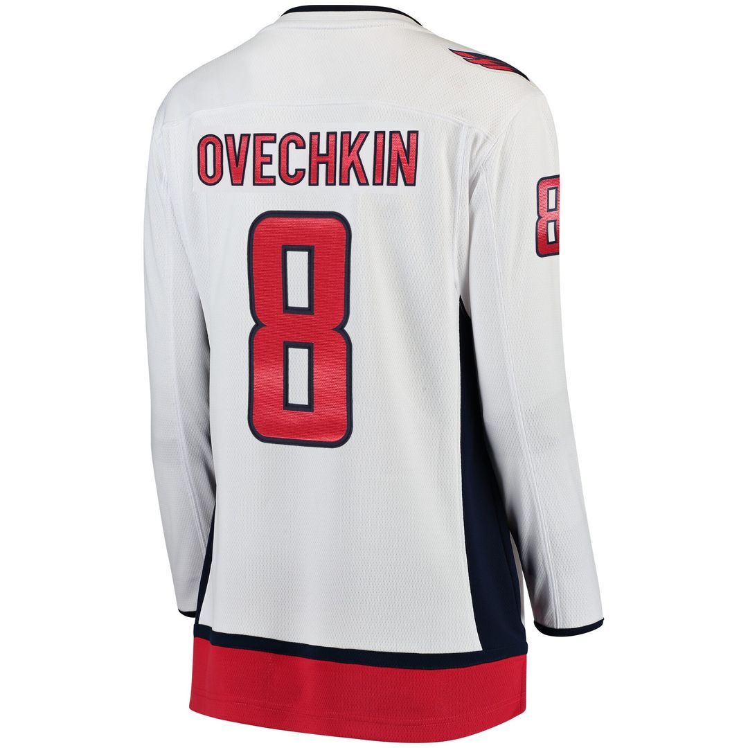Alexander Ovechkin Washington Capitals Fanatics Women's Away Breakaway Jersey - White