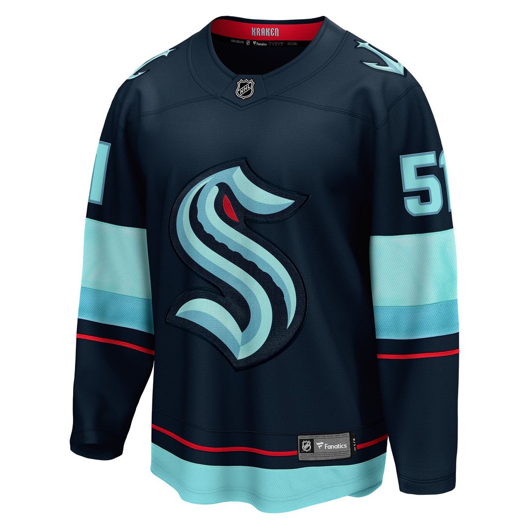 Shane Wright Seattle Kraken Fanatics Men's Home Breakaway Player Jersey - Deep Sea Blue