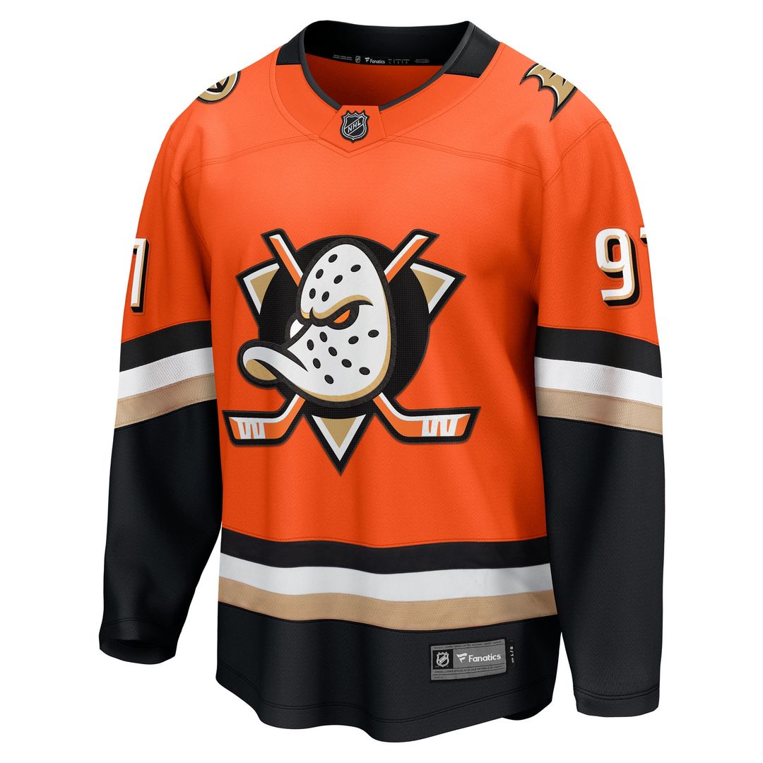 Leo Carlsson Anaheim Ducks Fanatics Home Breakaway Jersey - Orange