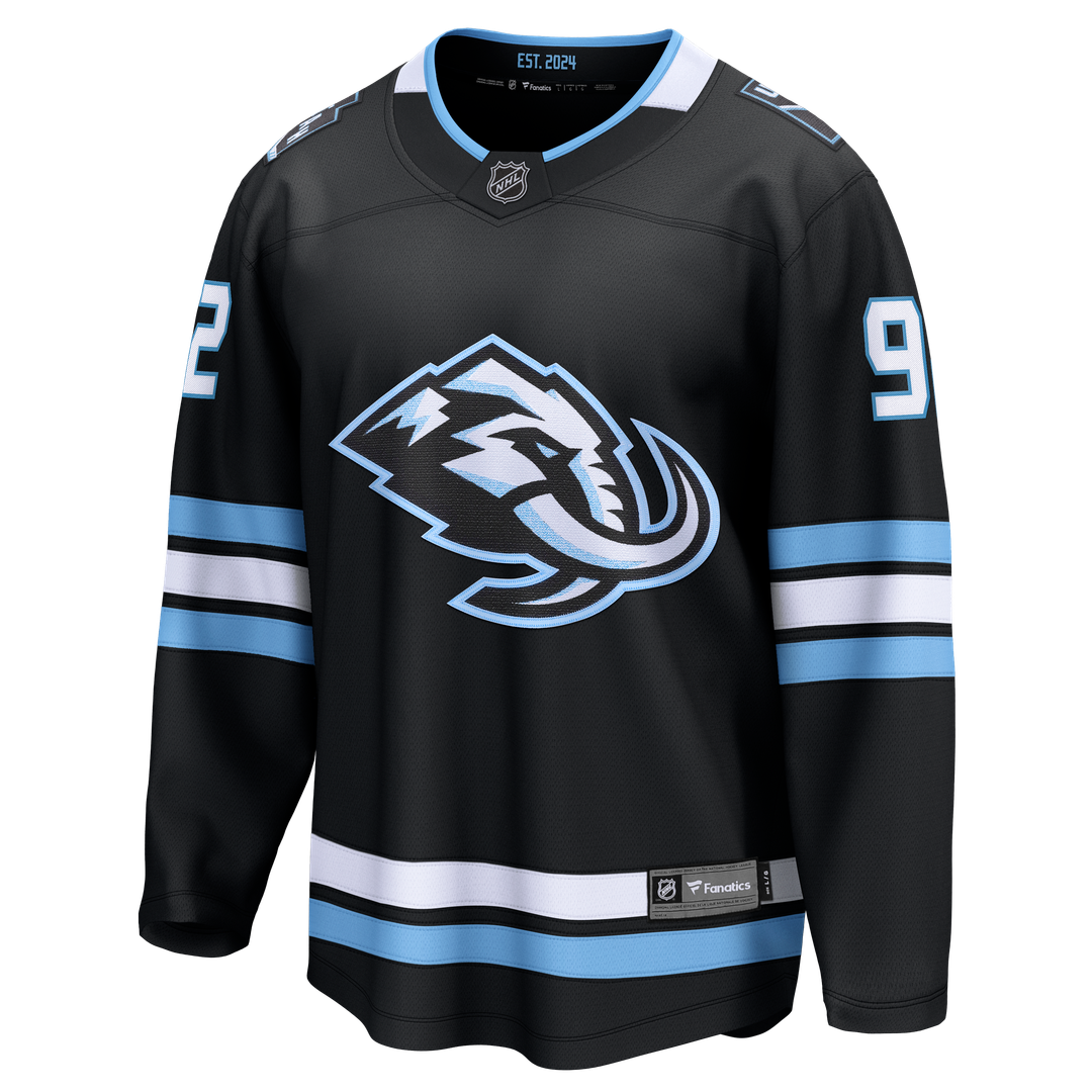 Logan Cooley Utah Mammoth Fanatics Home Breakaway Jersey - Black