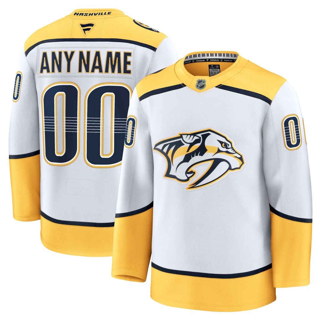 Nashville Predators Fanatics Home Premium Custom Jersey - Gold