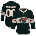 Minnesota Wild Youth Replica Custom Jersey - Green