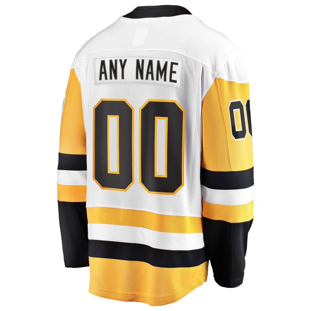 Pittsburgh Penguins Fanatics Home Breakaway Custom Jersey - Black