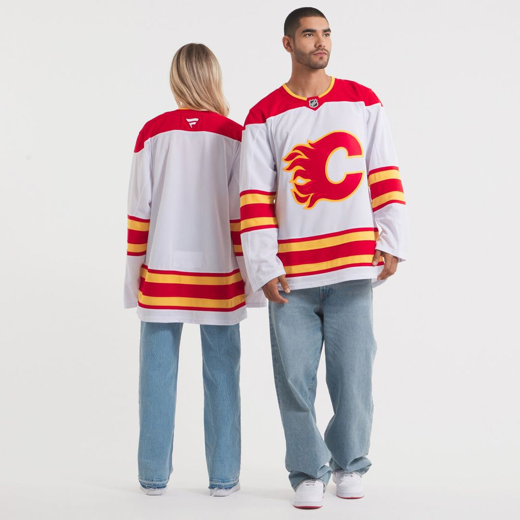 Calgary Flames Fanatics Away Premium Jersey - White