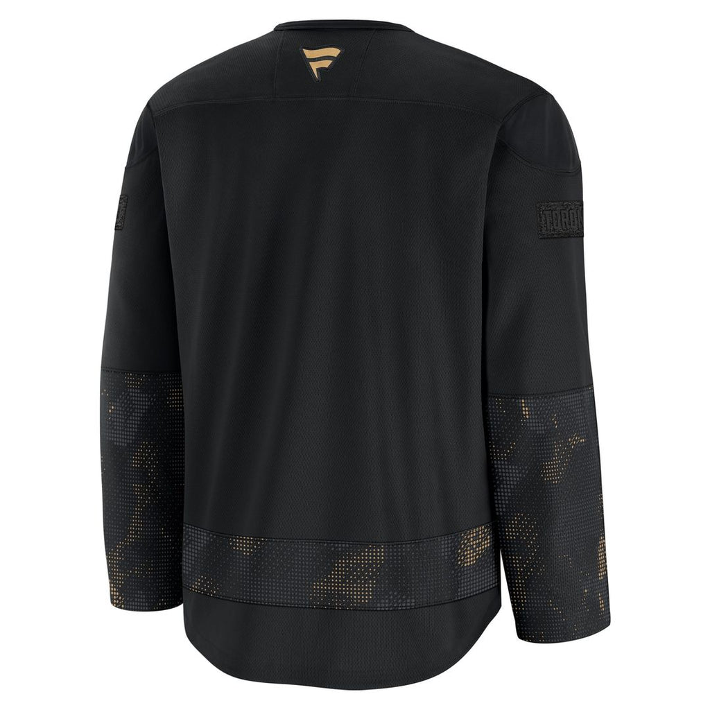 Toronto Maple Leafs Fanatics 2024 Military Appreciation Practice Jersey - Black