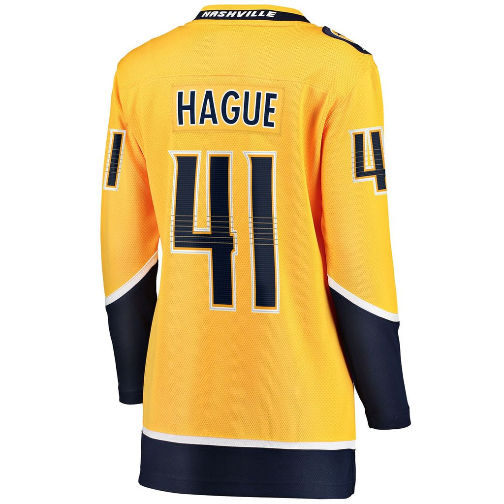 Nicolas Hague Nashville Predators Fanatics Women's Home Breakaway Jersey - Gold