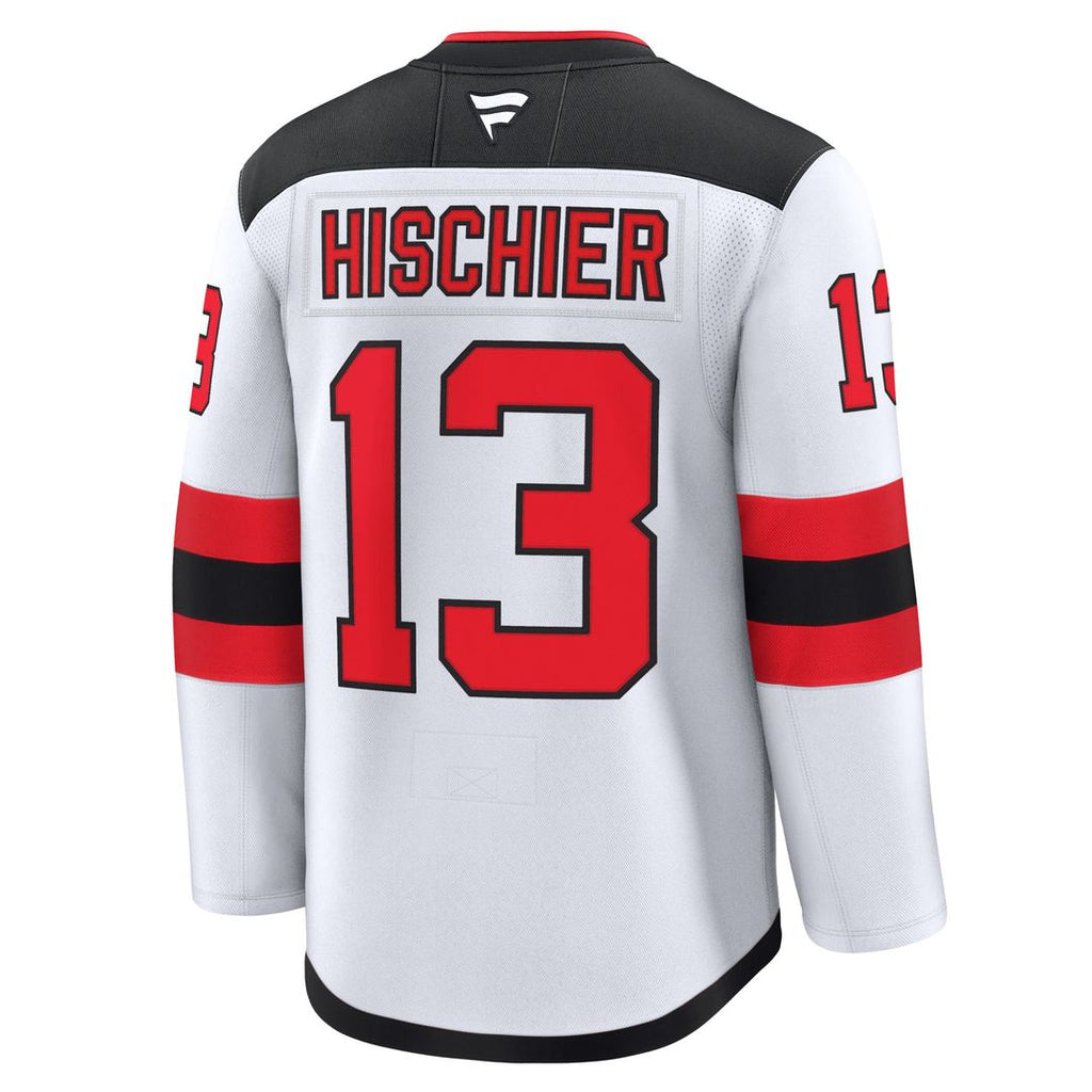 Nico Hischier New Jersey Devils Fanatics Away Premium Jersey - White