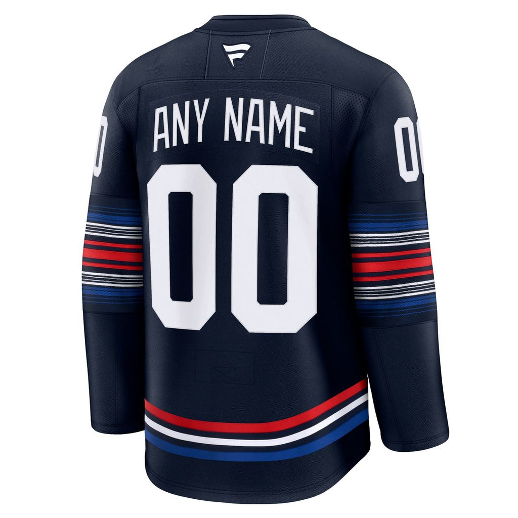 New York Rangers Fanatics Home Premium Custom Jersey - Royal