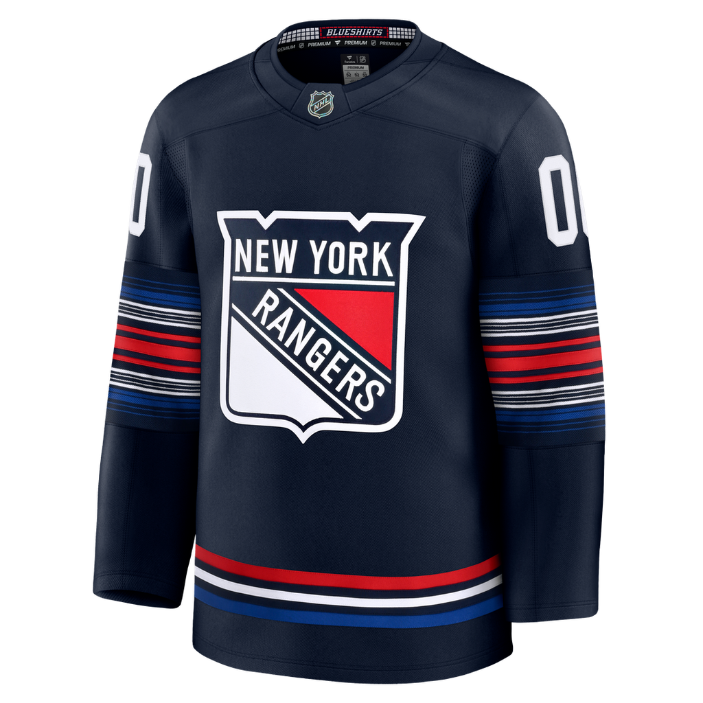 New York Rangers Fanatics Away Premium Custom Jersey - White