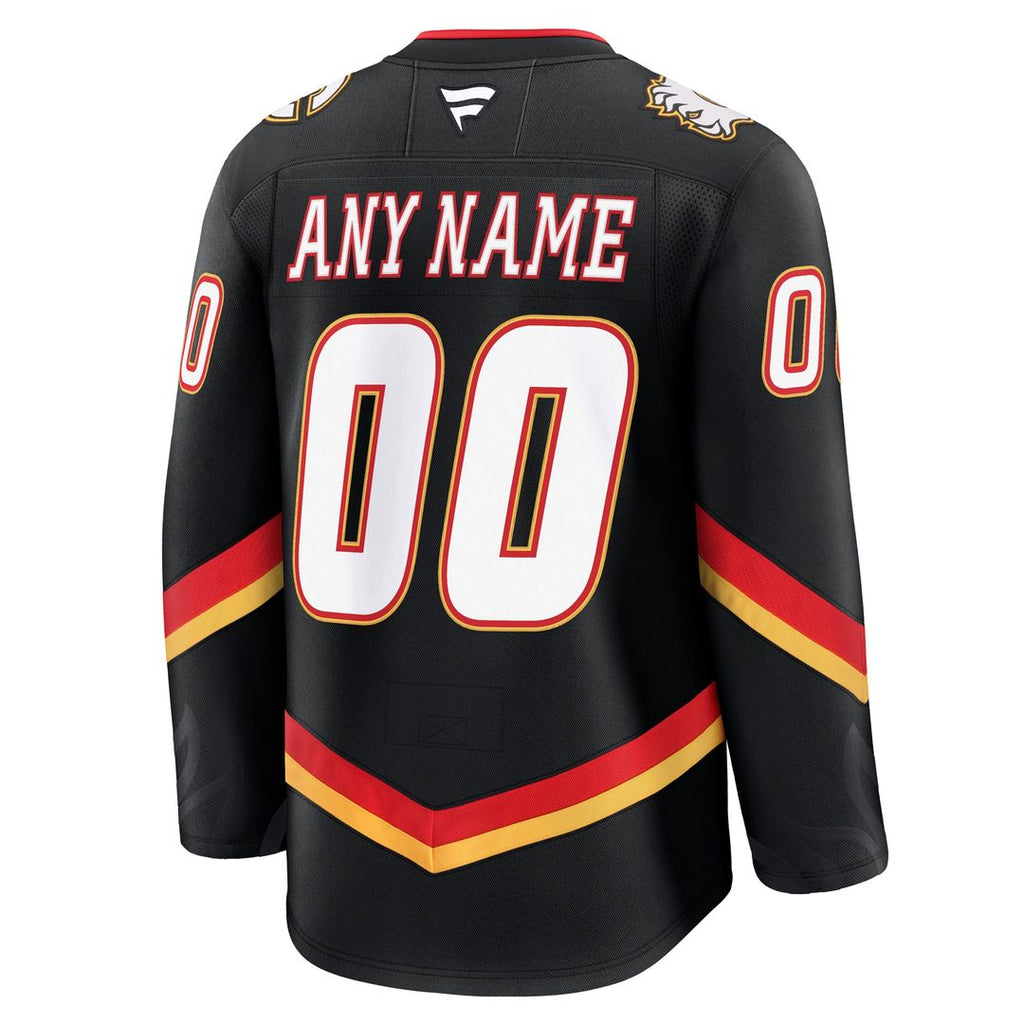 Calgary Flames Fanatics Alternate Premium Custom Jersey - Black