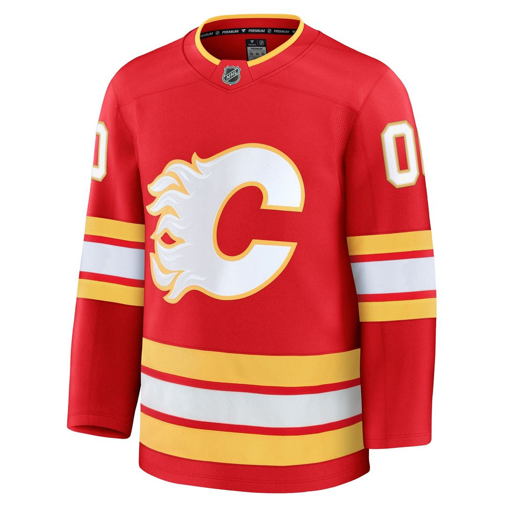 Calgary Flames Fanatics Away Premium Custom Jersey - White