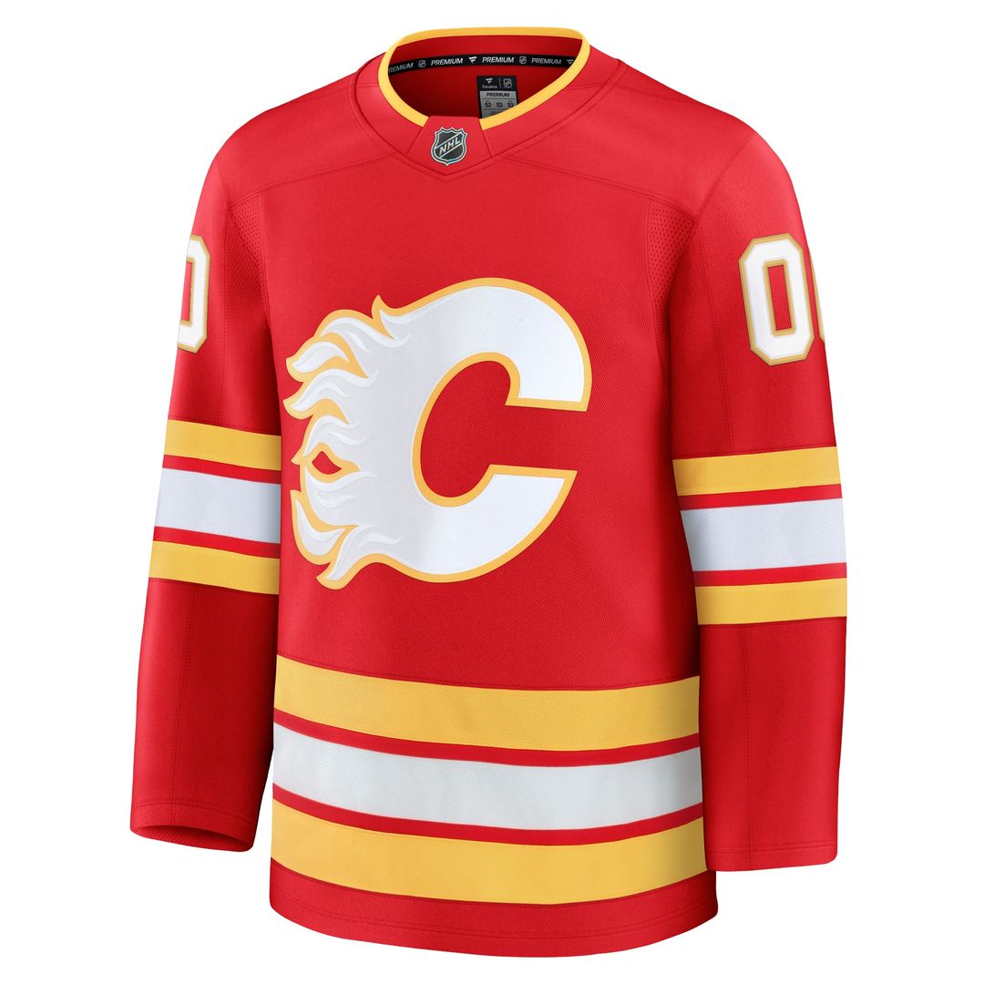 Calgary Flames Fanatics Away Premium Custom Jersey - White