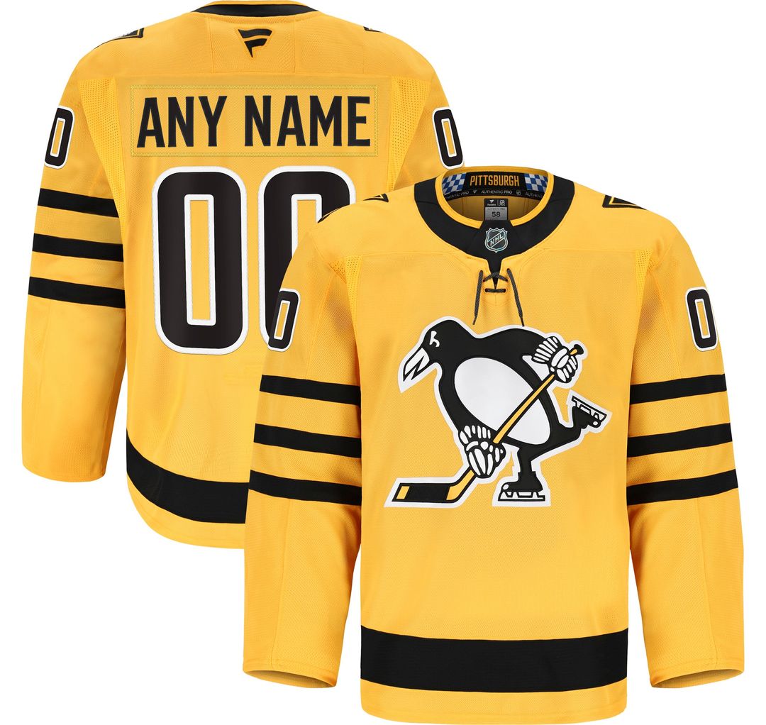 Pittsburgh Penguins Fanatics Home Authentic Pro Custom Jersey - Black