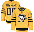 Pittsburgh Penguins Fanatics Alternate Authentic Pro Custom Jersey - Gold