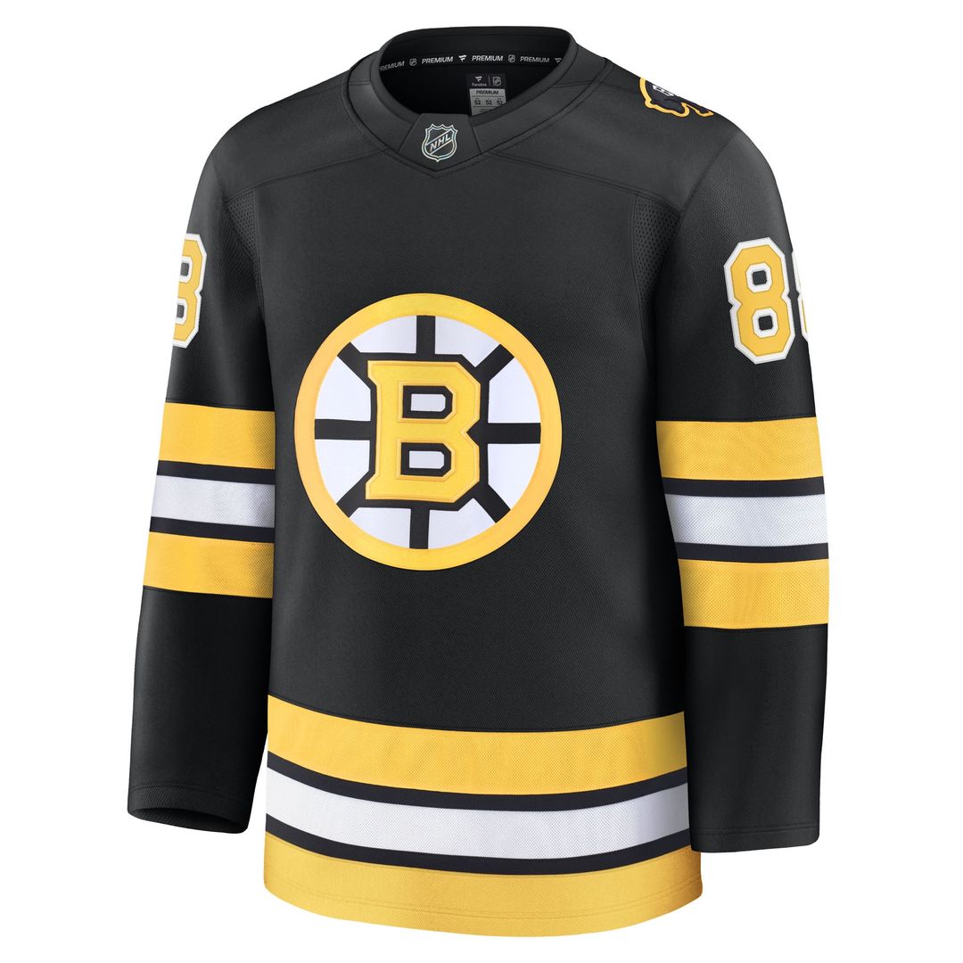 David Pastrnak Boston Bruins Fanatics Away Premium Player Jersey - White