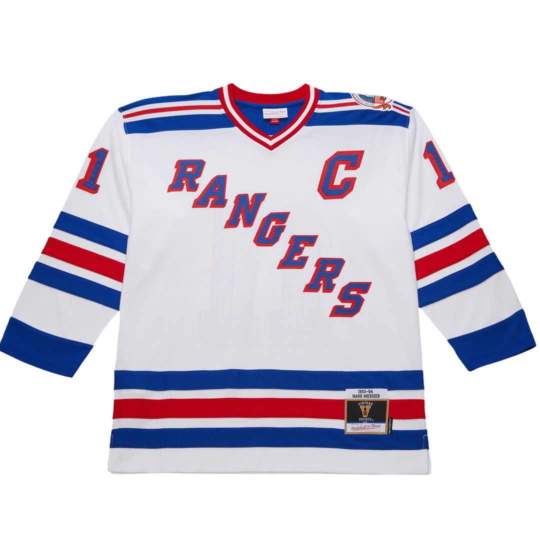 Mark Messier New York Rangers 1993-94 Power Play Jersey - White