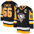 Mario Lemieux Pittsburgh Penguins Mitchell & Ness Preschool 1991/92 Blue Line 2.0 Player Jersey - Black